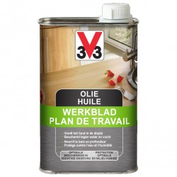 V33 vernis plan de travail incolore satin 0,5 L