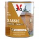 V33 lasure Chalets Color chêne moyen satin 0,75 L