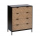 Commode 4 tiroirs effet chêne sonoma