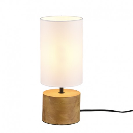 WOODY Lampe de table rond blanc