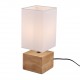 WOODY Lampe de table carré blanc