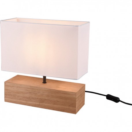 WOODY Lampe de table rectangulaire blanc