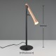 FIATO Lampe de table cuivre/noir 53 cm