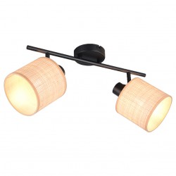 AIMEE barre 2 spots orientables 42,5 cm algues