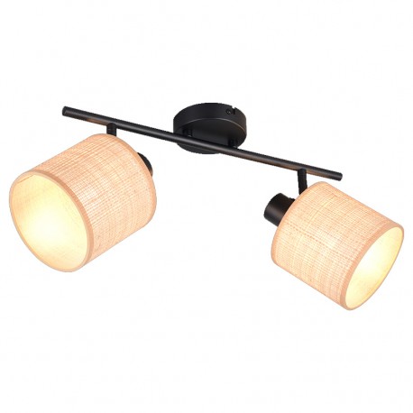 AIMEE barre 2 spots orientables 42,5 cm algues