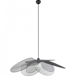 FLEUR suspension métal noir mat 87cm