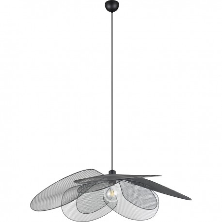 FLEUR suspension métal noir mat 87cm