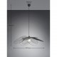 FLEUR suspension métal noir mat 87cm
