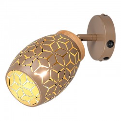 BIDAR Applique orientable 12 cm cuivre