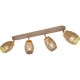 BIDAR barre 4 spots orientables 74 cm cuivre
