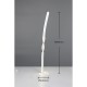 GINKO Lampadaire 110 cm blanc