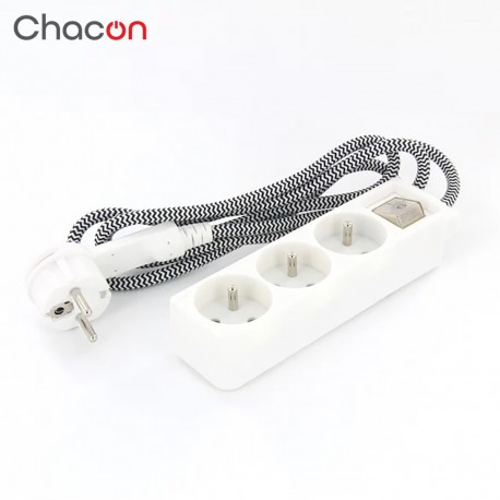 Mini-bloc multiprises CHACON 3 prises + interrupteur 1,5 m