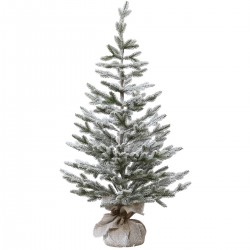 Sapin artificiel enneigé en pot 100cm