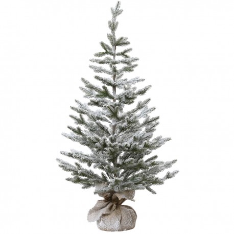 Sapin artificiel enneigé en pot 100cm Sapin artificiel enneigé en pot 100cm