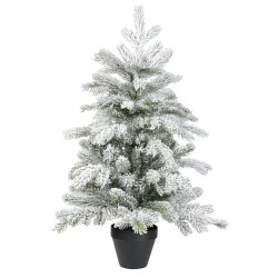 Sapin artificiel enneigé en pot 75cm