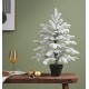 Sapin artificiel enneigé en pot 75cm