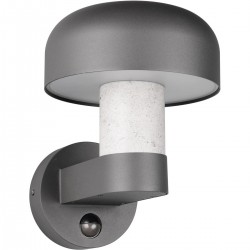 FRASER Applique extérieure  gris/béton + détecteur 24,5cm