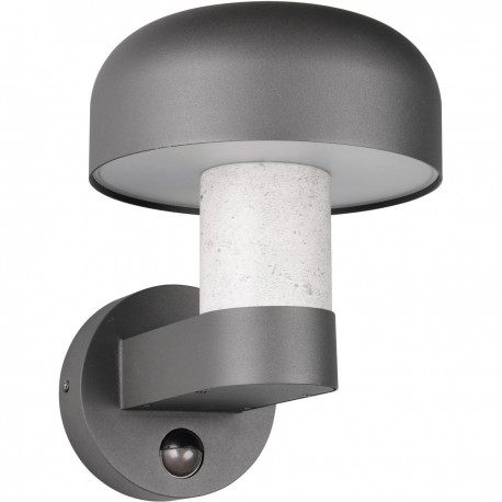 FRASER Applique extérieure  gris/béton + détecteur 24,5cm