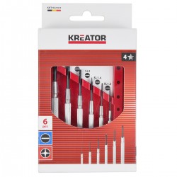 Coffret 6 tournevis de précision PH+SL KREATOR