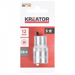 Douille 1/2" 6 pans 12 mm KREATOR