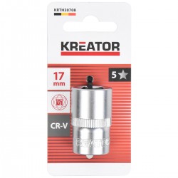 Douille 1/2" 6 pans 17 mm KREATOR
