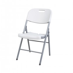 Chaise pliante blanche