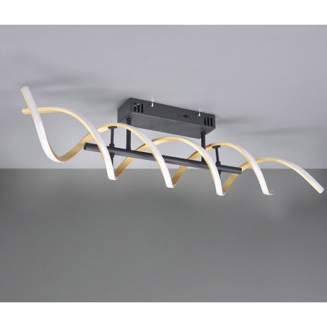 FIATO Plafonnier 41W noir 90cm