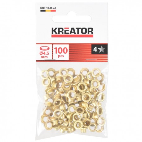 Oeillets en laiton 4mm - 100pcs KREATOR