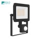 EGLO projecteur LED 30W Risacca-e noir avec détecteur